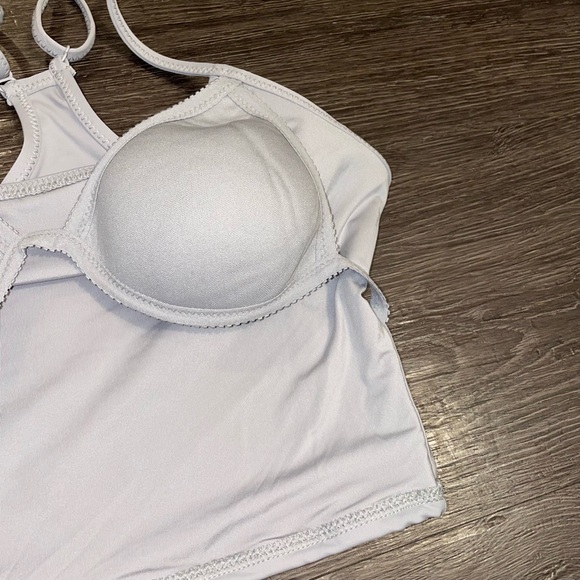 SKIMS | SIGNATURE SWIM CAMI TOP in CHROME - Picture 6 of 7